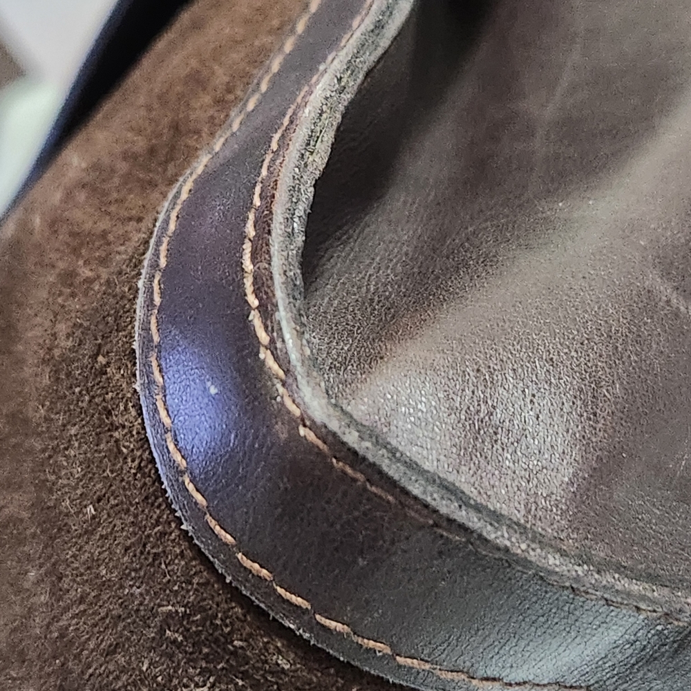 Gucci Vintage Clutch Sherry Line Leather Suede Brown. - Picture 5 of 15